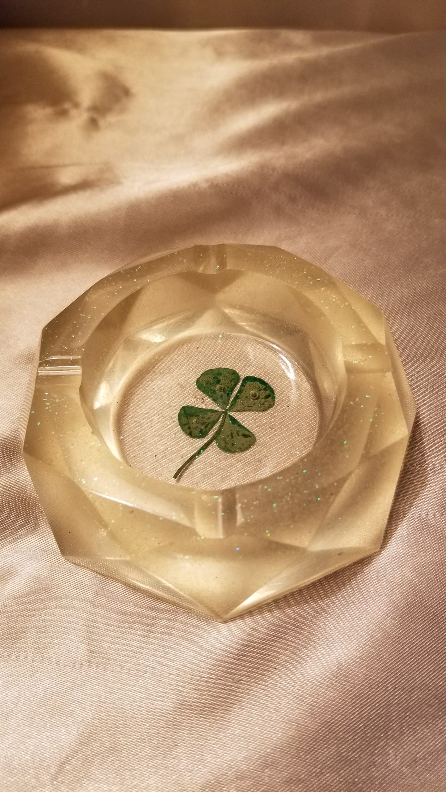 Lucky '4 Leaf Clover' Ashtray — Cynfull Arts