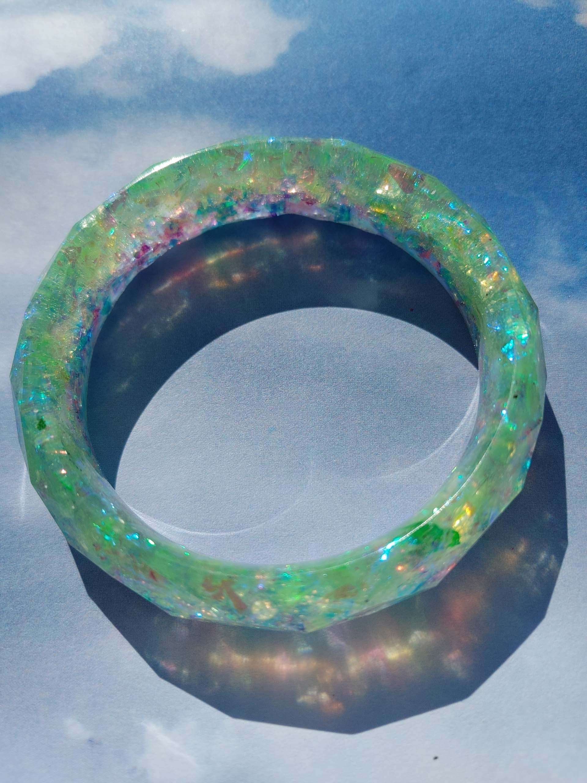 Amazon.com: Rainbow holographic bracelet, soft pastel goth Adjustable  choker necklace, bracelet,Holographic Choker by custom jewelry chokers :  Handmade Products